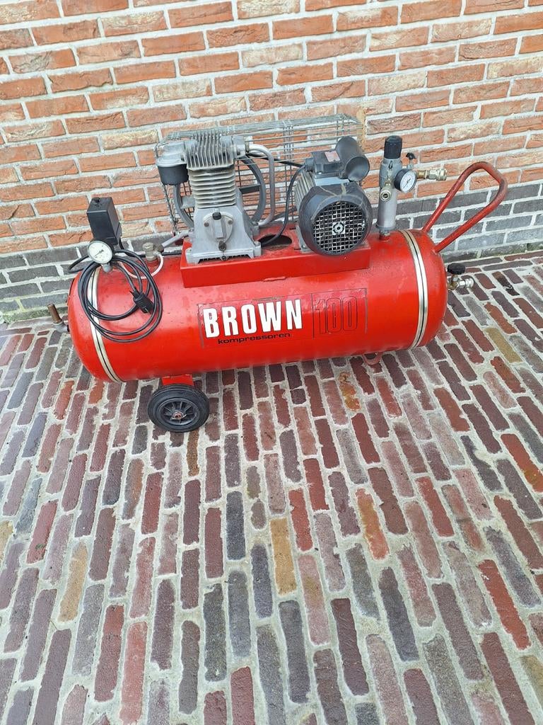 Compressor Brown 100, Doe-het-zelf en Bouw, Compressors, Ophalen
