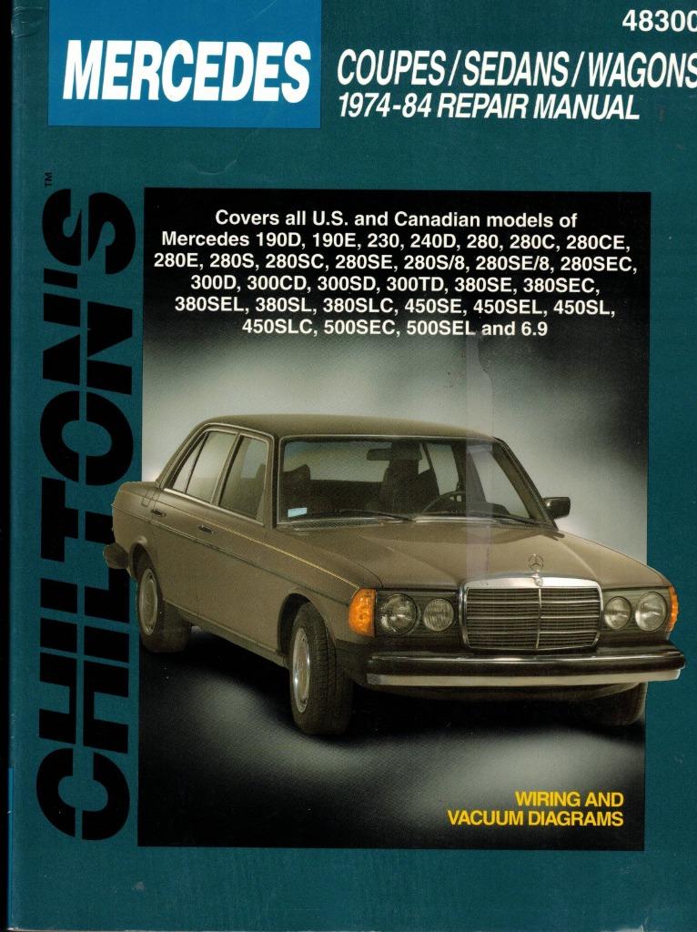 CHILTON'S MERCEDES 1974-84 REPARATIEHANDLEIDING 48300, Ophalen of Verzenden, Zo goed als nieuw, Mercedes
