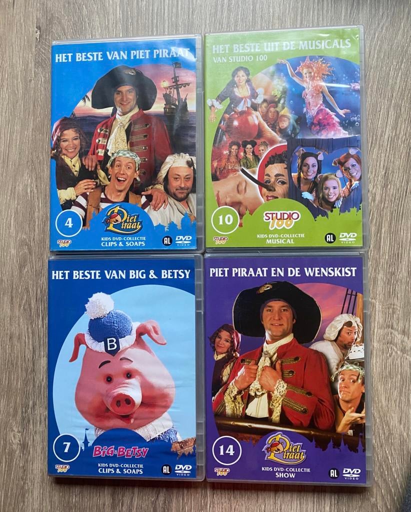 🔥 Piet piraat 2x, studio 100 optreden en Big en Betsy, Ophalen of Verzenden, Zo goed als nieuw