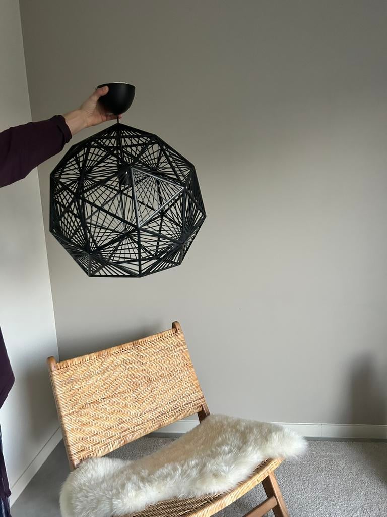 Plafondlamp / plafond luster Philips Modern Zwart, Ophalen, Zo goed als nieuw, Zwart