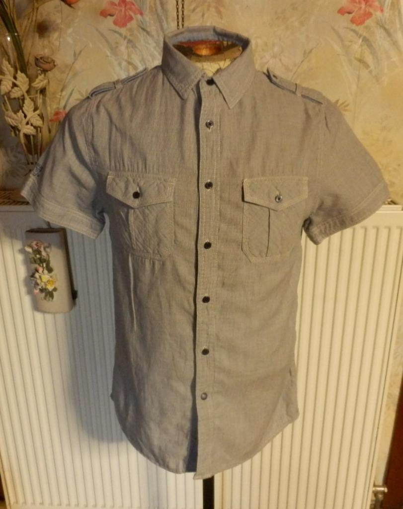 (51) - chemise homme t.S bleu jeans - guess -, Enlèvement ou Envoi, Tour de cou 38 (S) ou plus petit, Comme neuf, Bleu