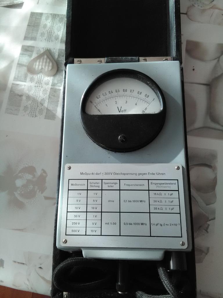 Siemens Hoogfrequent voltmeter, Doe-het-zelf en Bouw, Meetapparatuur, Ophalen of Verzenden, Zo goed als nieuw, Overige meters