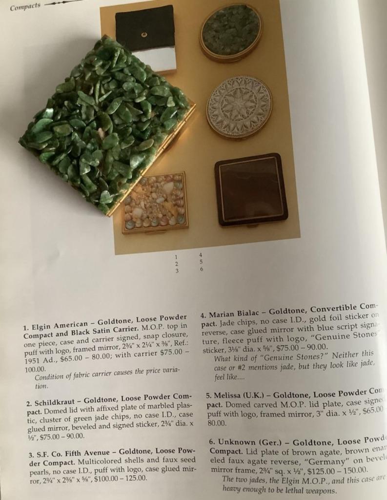 vintage poederdoos met steentjes, Ophalen of Verzenden, Zo goed als nieuw, Overige typen