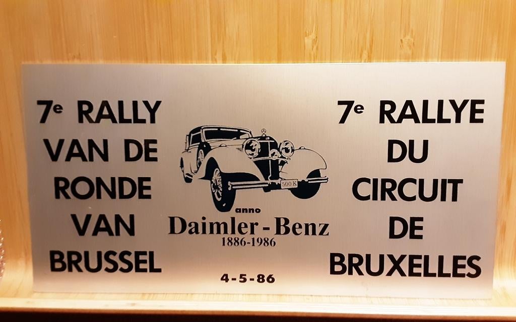 Rallye plaat ronde van brussel, Ophalen of Verzenden, Zo goed als nieuw