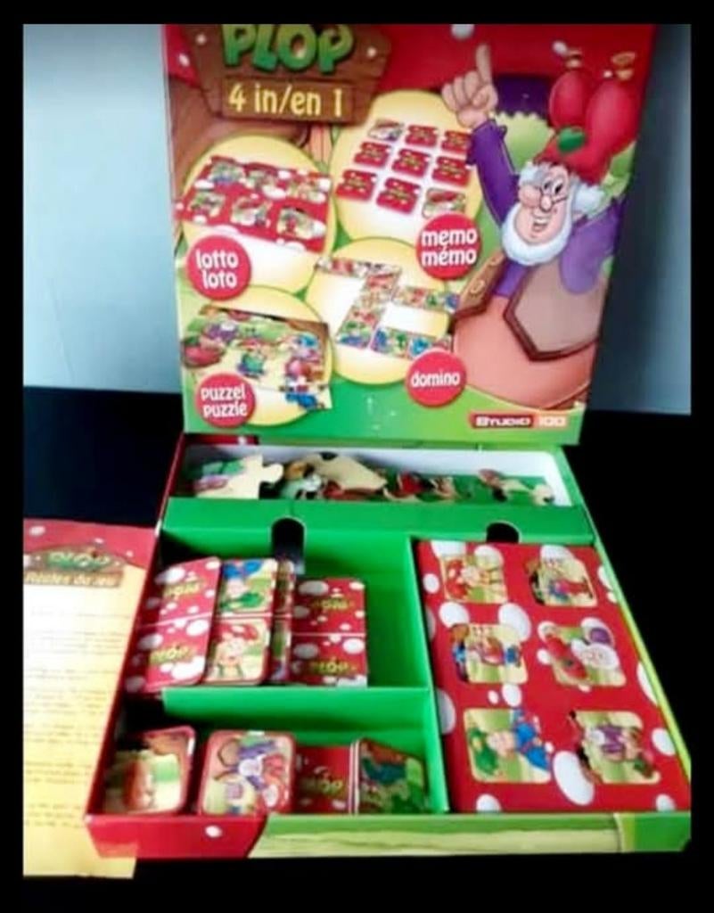 Plop 4 in 1 met memo, lotto, domino en mooie puzzel, Ophalen