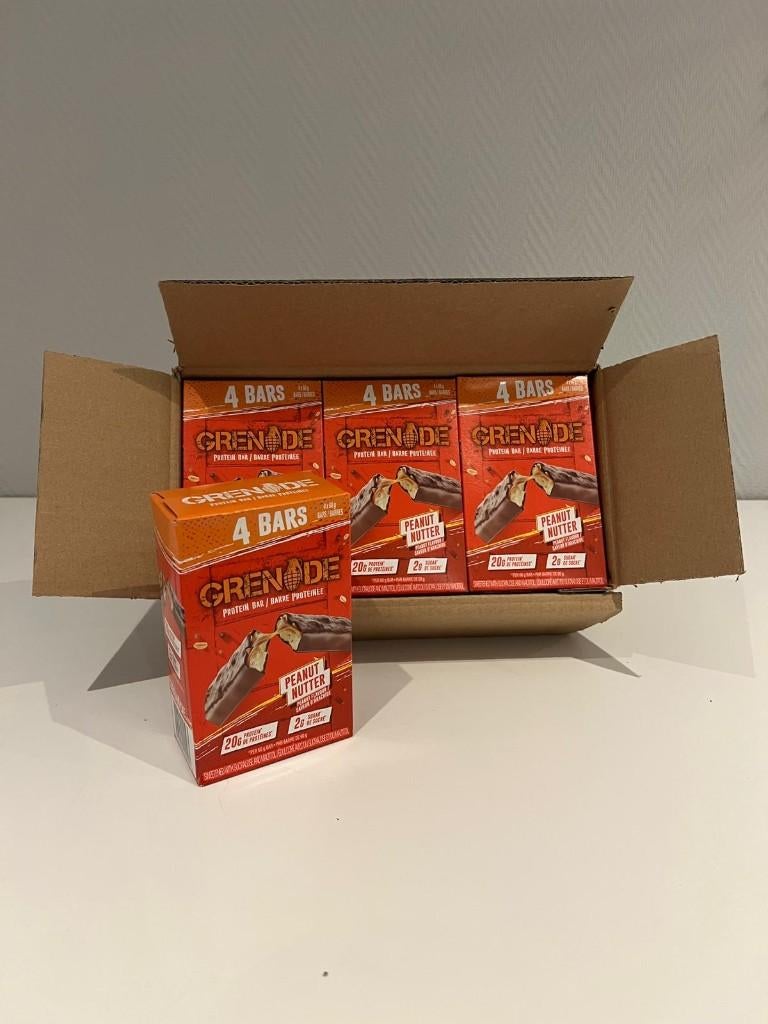 SALE Grenade Peanut nutter Proteinbars GOEDKOPE EIWITREPEN, Diversen, Levensmiddelen, Ophalen of Verzenden