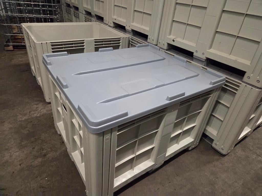 Caisses-palettes avec couvercles (barils, barils), 150 litres ou plus, Enlèvement, Comme neuf, Synthétique