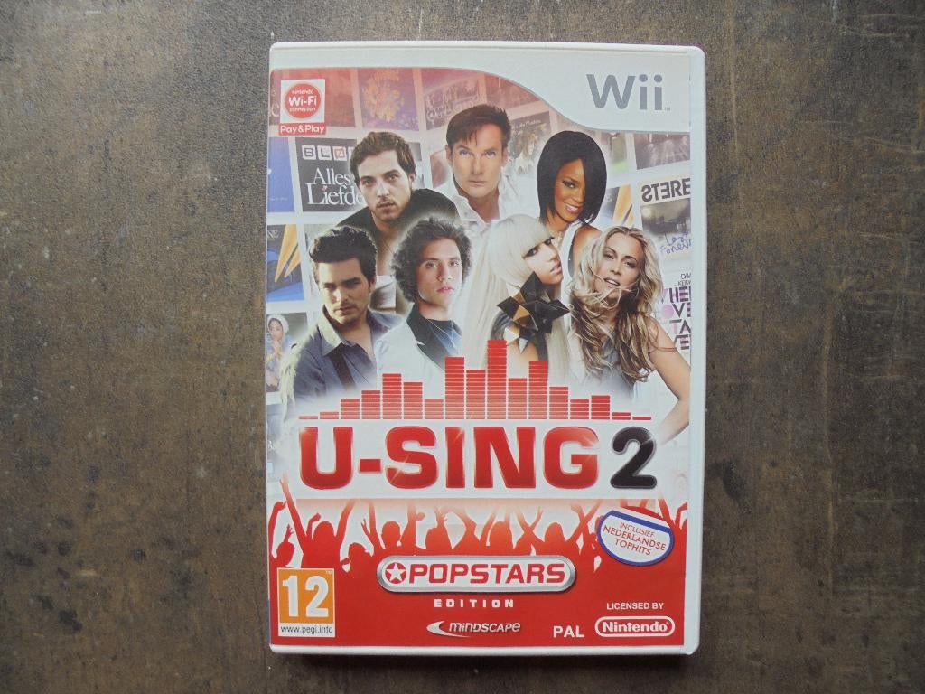 U-Sing 2 Popstars Edition voor Wii (zie foto's), Games en Spelcomputers, Games | Nintendo Wii, Muziek, Gebruikt, Ophalen of Verzenden