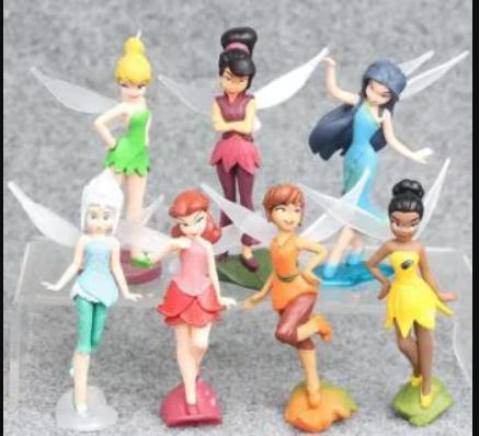 Disney Tinkerbell figuren set 7 stuks (10cm), Verzamelen, Disney, Ophalen of Verzenden, Nieuw