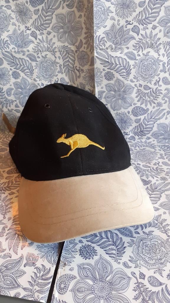 Casquette homme noir et beige motif kangourou, Ophalen of Verzenden, Nieuw, Pet