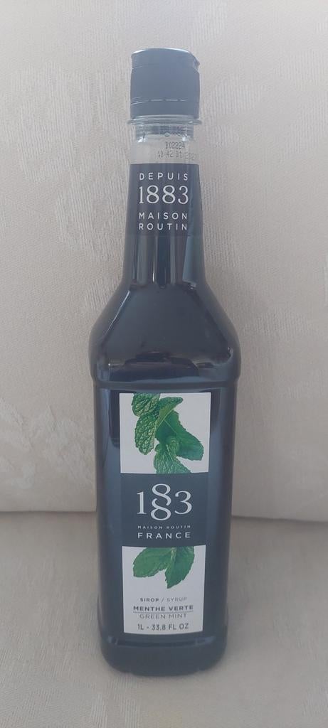 Sirop Menthe Verte ou Cannelle Maison Routin pour cocktail, Enlèvement, Boissons