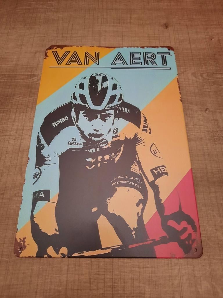 Reclamebord wout van aert, Ophalen of Verzenden, Zo goed als nieuw, Reclamebord