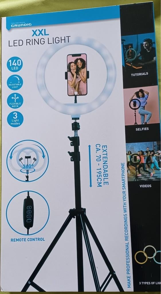 #Led #Ring #Light #camera #statief, Audio, Tv en Foto, Fotografie | Statieven en Balhoofden, Verzenden, Nieuw, 150 tot 175 cm