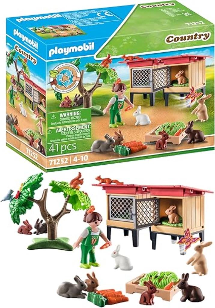 Playmobil Enfant avec cage et lapins LIVRAISON GRATUITE, Envoi, Neuf, Ensemble complet