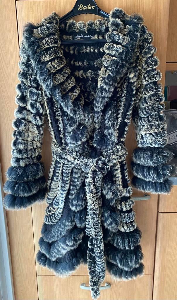 Manteau en fourrure, Taille 42/44 (L), Beige, Comme neuf, Dafamode