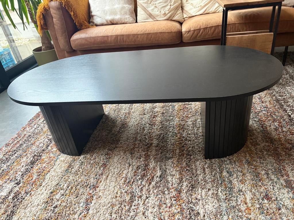 Zwarte salontafel, Maison & Meubles, 100 à 150 cm, Enlèvement, Utilisé, 50 à 100 cm