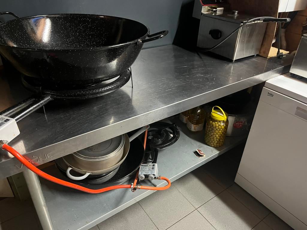 Inox werktafel, Ophalen, Zo goed als nieuw
