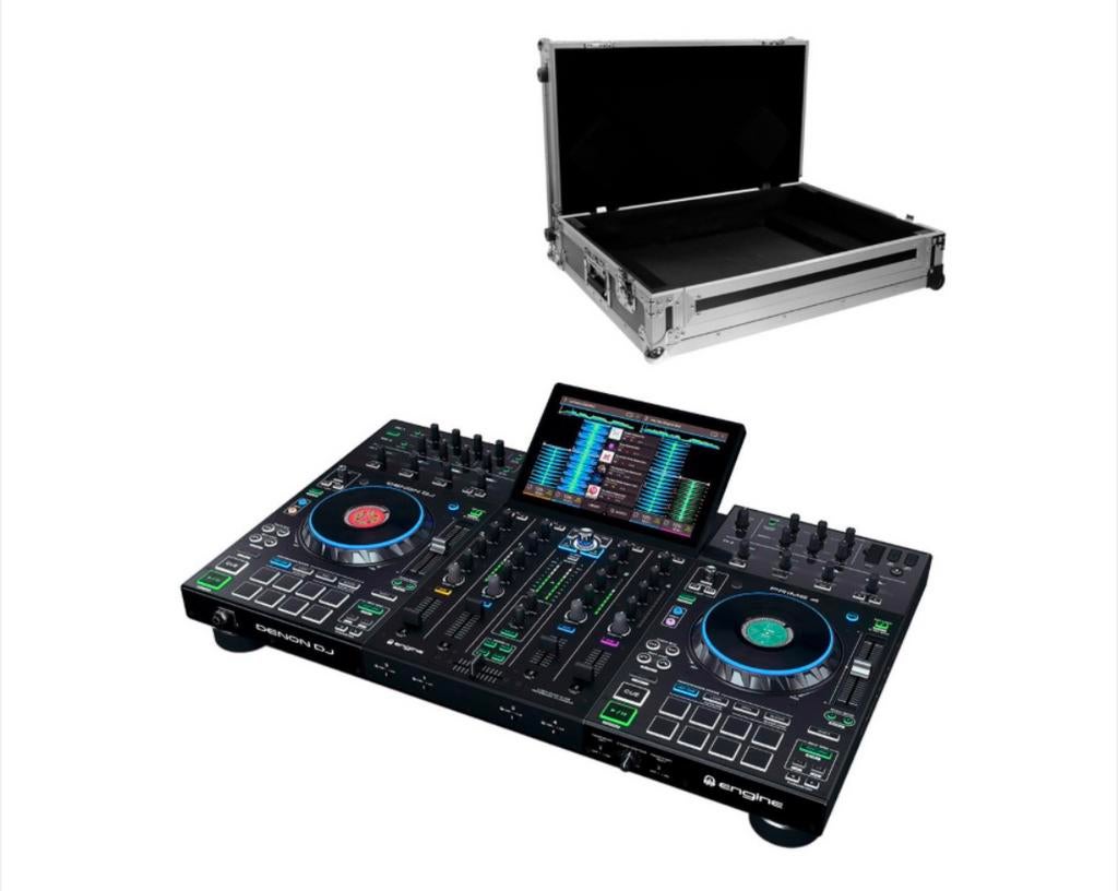 Controleur DJ Prime 4 Denon avec flight case, Ophalen, Zo goed als nieuw, Microfooningang