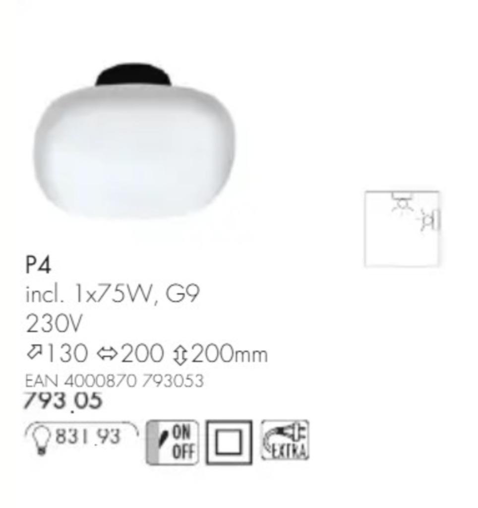 Paulmann P4 - lampe murale/plafonnier design - verre satiné, Maison & Meubles, Lampes | Spots, Neuf, Spot encastrable ou Spot mural