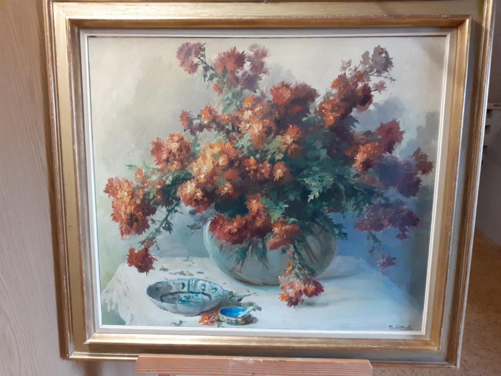 Schilderij E.DEVOS, Antiek en Kunst, Ophalen