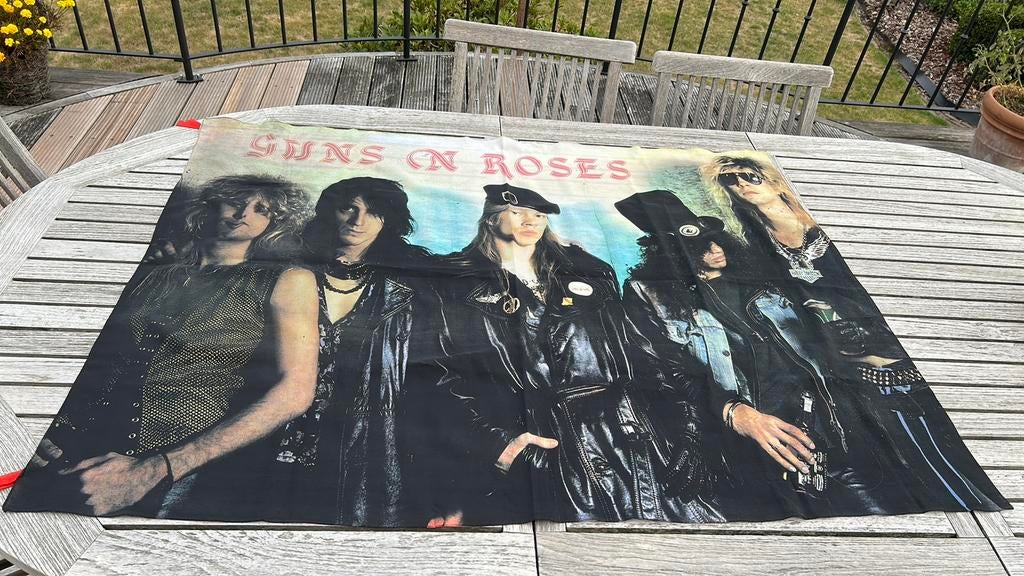 Vlag Guns N’ Roses, Ophalen of Verzenden, Nieuw, Poster, Artwork of Schilderij