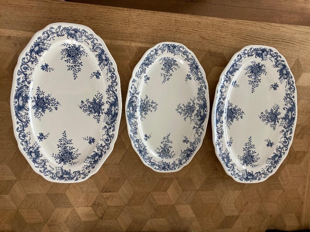 VILLEROY & BOCH - modèle Valeria - 3 plats de service, Antiquités & Art, Enlèvement