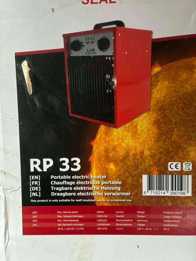 Chauffage électrique neuf emballé