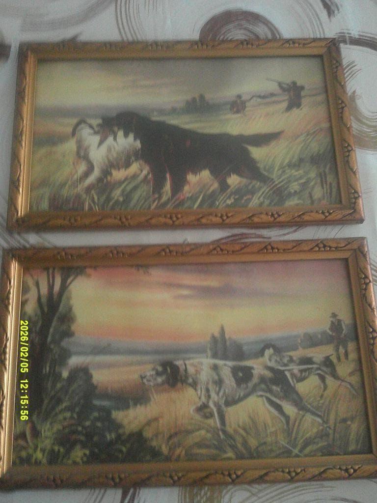 *2 mooie antieke schilderijen (19e eeuw) met prachtige kader, Antiek en Kunst, Kunst | Schilderijen | Klassiek, Ophalen of Verzenden