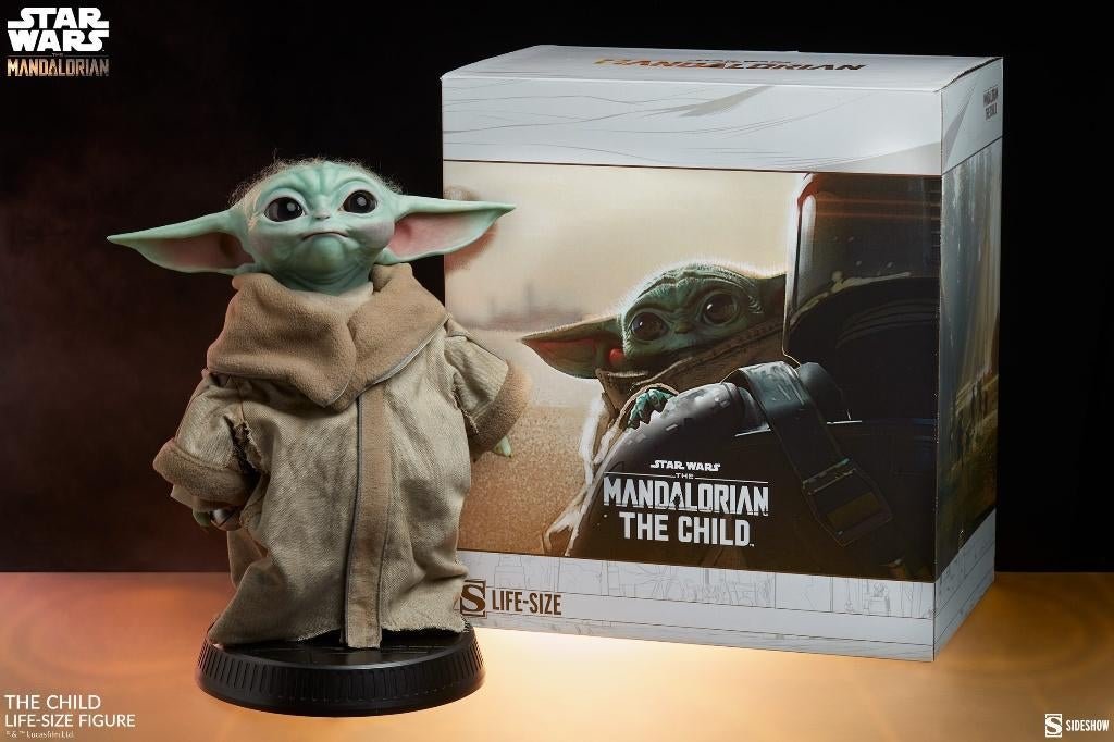 Sideshow Grogu Baby Yoda life size, Collections, Star Wars, Comme neuf, Statue ou Buste, Enlèvement ou Envoi