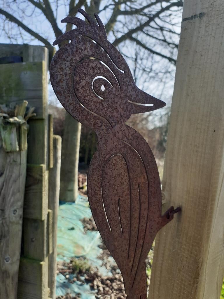 METALEN PLECTRUM OM TE BEVESTIGEN, Tuin en Terras, Tuinbeelden, Ophalen of Verzenden, Nieuw, Metaal, Dierenbeeld