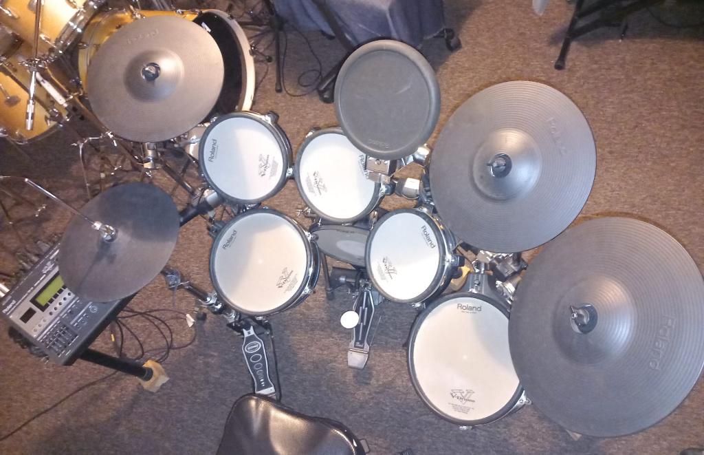 Roland TD-12KX V-Stage kit extended, Musique & Instruments, Batteries & Percussions, Utilisé, Roland, Électronique, Enlèvement