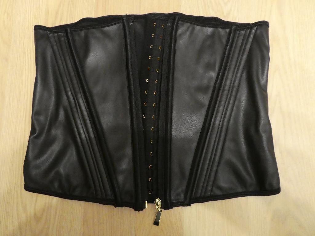 Corrigerende Gordel Faux Leather, Kleding | Dames, Ondergoed en Lingerie, Ophalen of Verzenden, Zwart, Body of Korset