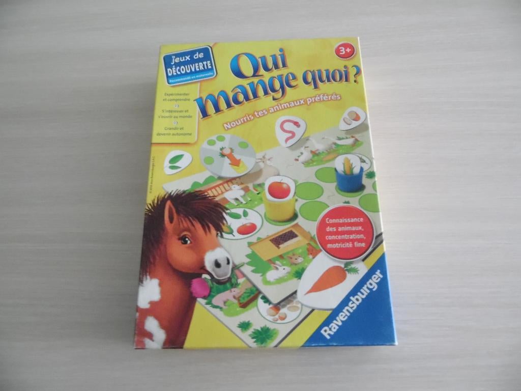 QUI MANGE QUOI ?      RAVENSBURGER, Enfants & Bébés, Jouets | Éducatifs & Créatifs, Comme neuf, Découverte, Enlèvement ou Envoi