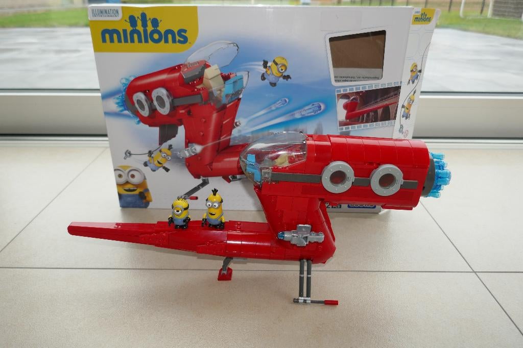 Mega Bloks Minions Supervillain Jet, Kinderen en Baby's, Speelgoed | Bouwstenen, Ophalen, Zo goed als nieuw, Megabloks
