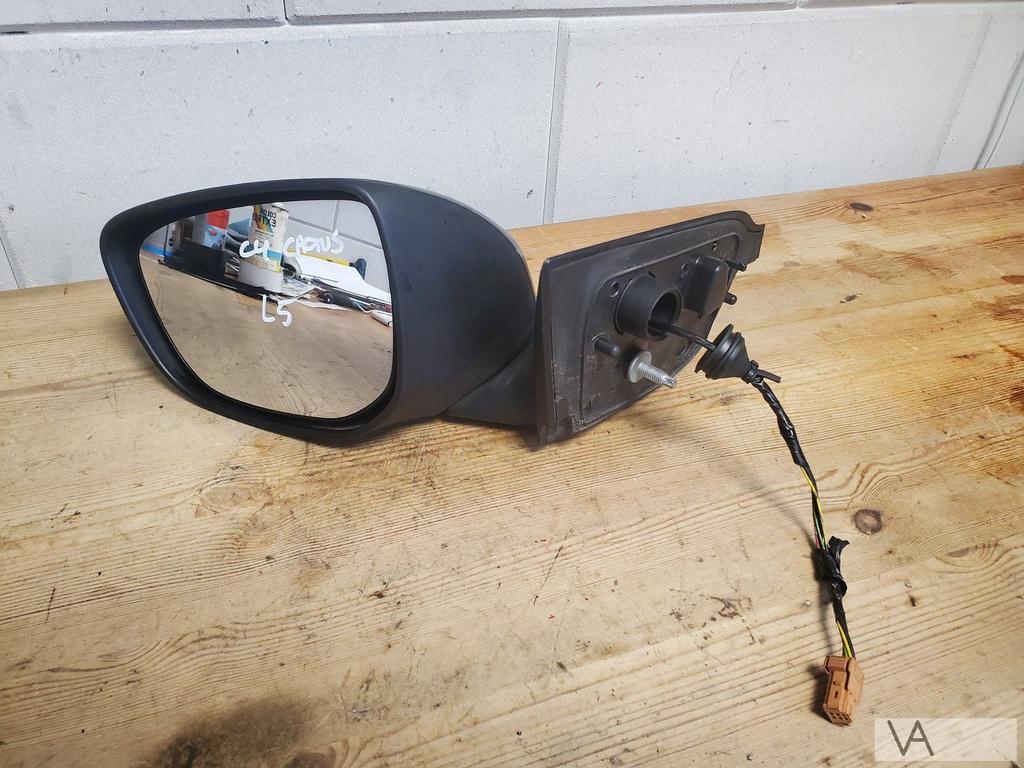 Citroen C4 cactus 2014 - 2020 spiegel links zwart 5 draden, Gebruikt, -, Ophalen of Verzenden, -