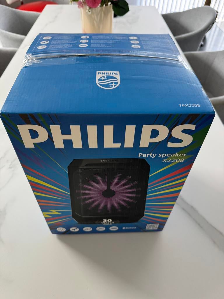 Party speaker philips nieuw, Enlèvement, Neuf, Philips