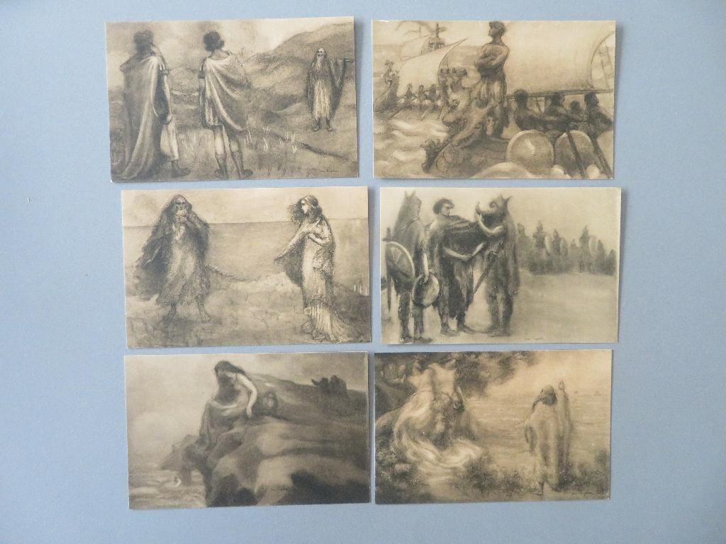 6x Albrecht Rodenbach Vlaamse Beweging  drama " Gudrun ", Ophalen of Verzenden, 1920 tot 1940, Ongelopen, Overige thema's