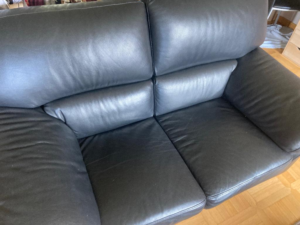 Zetels, Huis en Inrichting, Zetels | Zetels, Ophalen, Gebruikt, Driepersoons, Leer