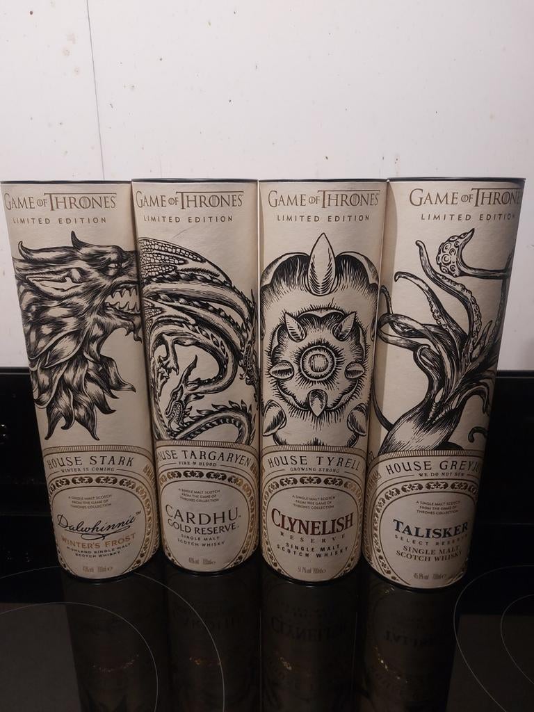 4x Game of Thrones Whisky, Ophalen of Verzenden