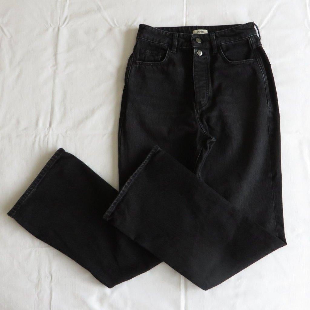 Jeans broek retro flare, zwart – Esprit maat 28/30 ( 36 ), Neuf, Enlèvement ou Envoi, Taille 36 (S), Longs