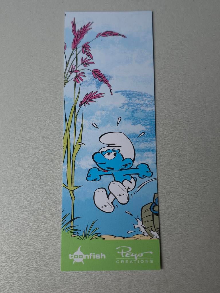 Marque-page signet Schtroumpf, Collections, Schtroumpfs, Envoi, Comme neuf, Différents Schtroumpfs, Autres types