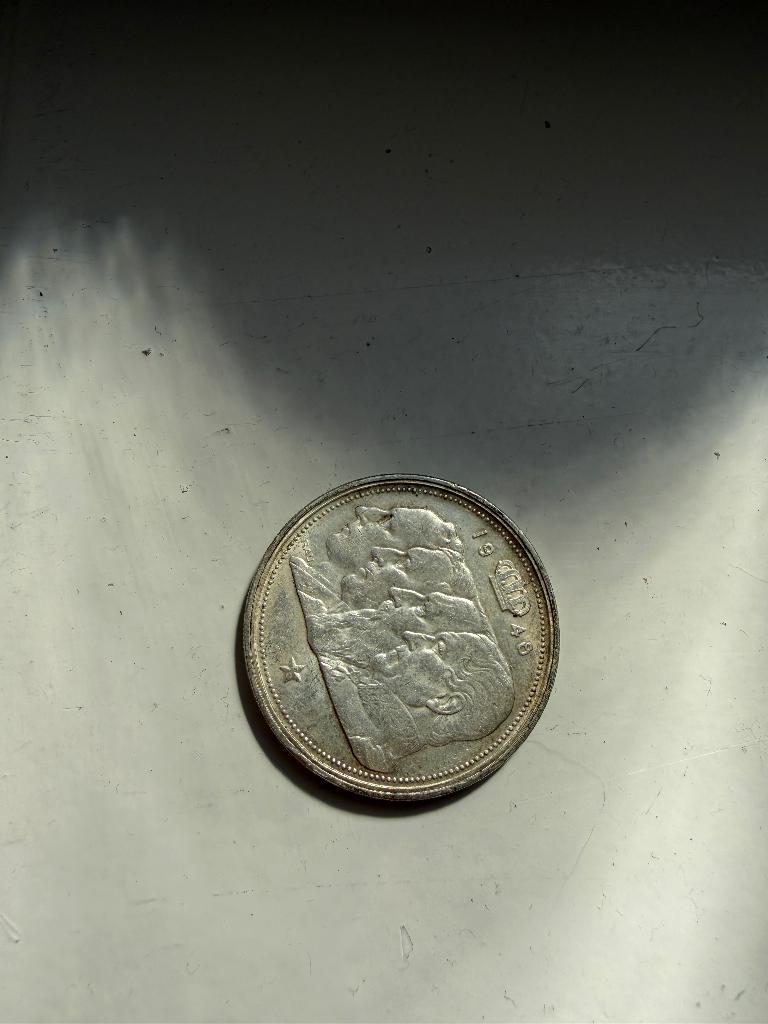 Pièce en argent 100fr belge 1948, Postzegels en Munten, Ophalen, Zilver, Zilver
