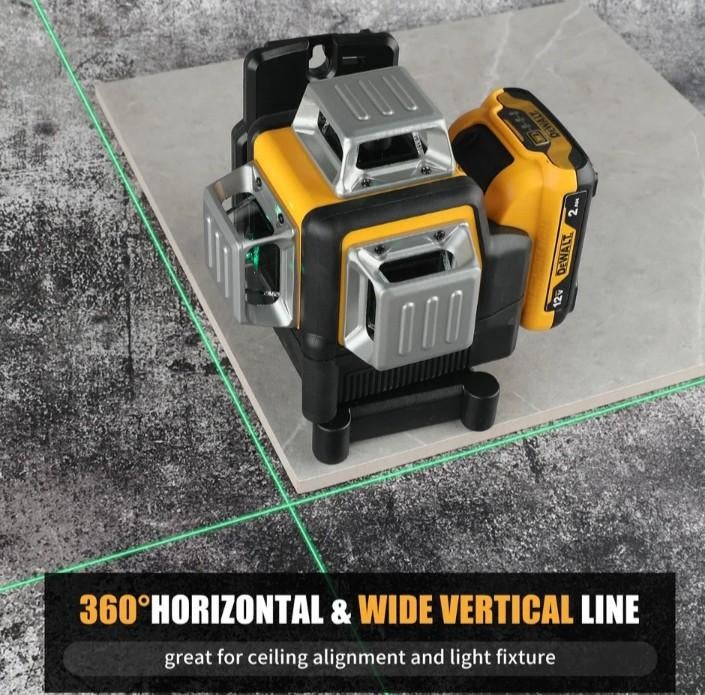 Niveau  avec trépied et deux batteries, Bricolage & Construction