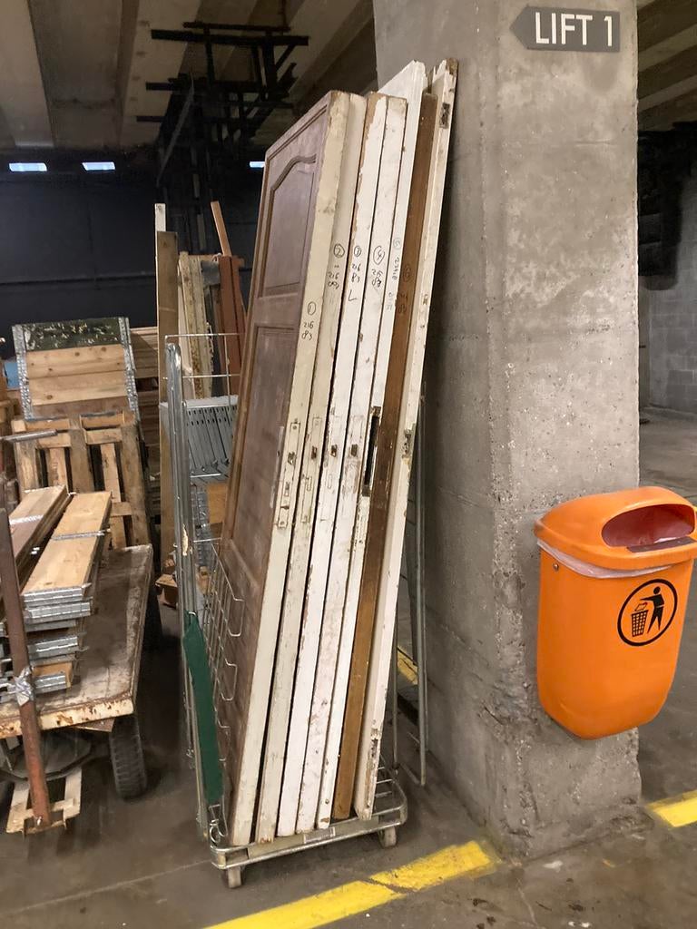 Paneeldeuren paneeldeur, Doe-het-zelf en Bouw, Ophalen, Gebruikt, 80 tot 100 cm, 215 cm of meer