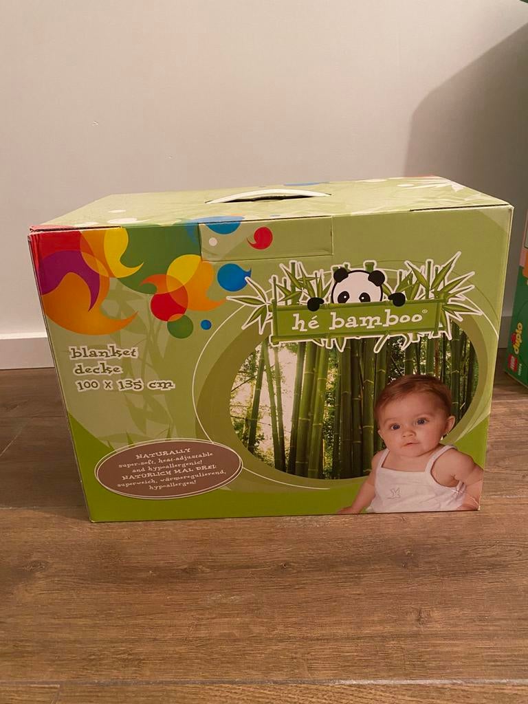 Hé bamboo deken baby 100x135 cm, Enfants & Bébés, Garçon ou Fille, Comme neuf, Enlèvement, Couverture ou Couette
