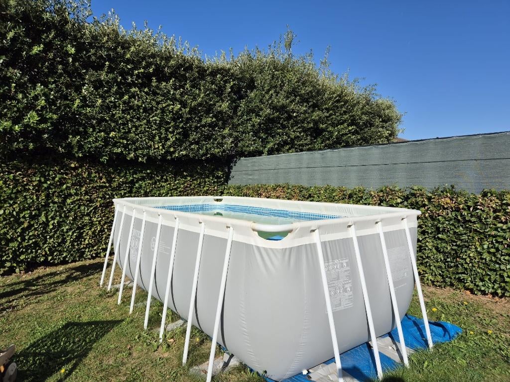 Intex zwembad 400X200x122, Tuin en Terras, Gebruikt, 200 tot 300 cm, Rechthoekig, Ophalen