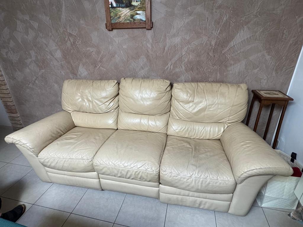 Fauteil 3 places A DONNER, Maison & Meubles, Canapés | Coins salons complets, Enlèvement, Utilisé, Cuir