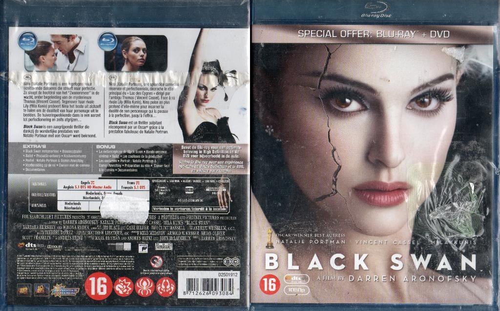 black swan (blu-ray + dvd) neuf , cello, Enlèvement ou Envoi, Neuf, dans son emballage, Thrillers et Policier