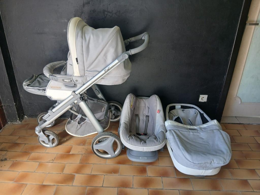Bèbècar kinderwagen 3in1, Ophalen, Kinderwagen, Verstelbare duwstang