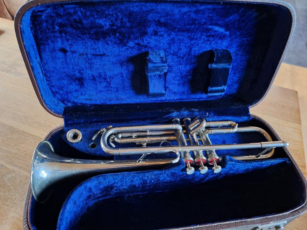 Trompet Weltklang in prima staat met koffer, Enlèvement, Comme neuf, Avec valise